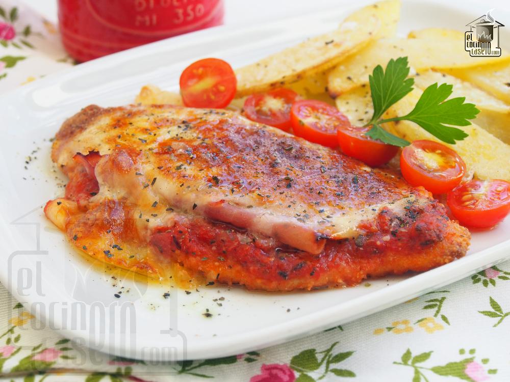 Milanesa de pollo a la Napolitana